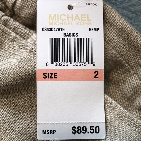 Michael Kors linen pants w/pockets - Picture 4 of 5